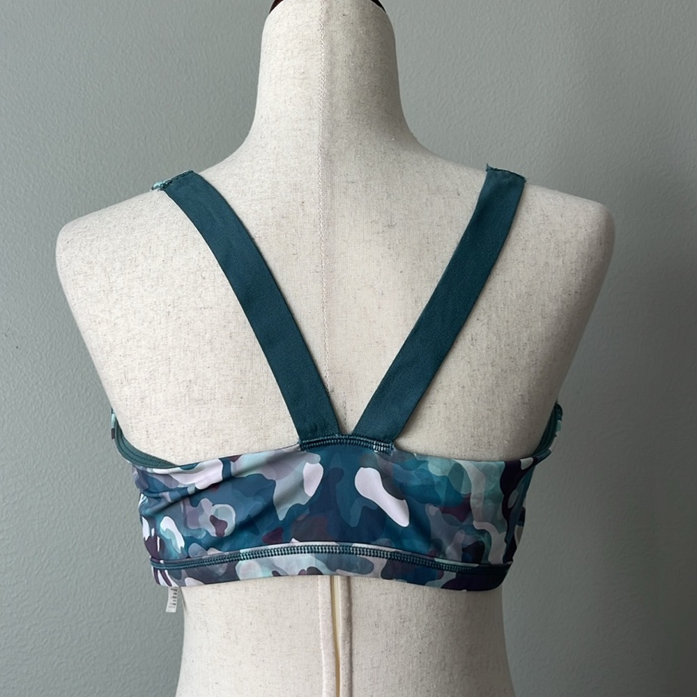 Spanx Low Impact Sports Bra‎ / Blue Camo / SZ L - Picture 6 of 8
